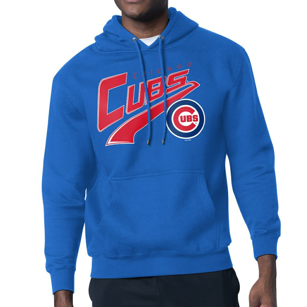 Chicago Cubs Starter Modern Tailsweep Fleece Tri-Blend Pullover Hoodie Royal