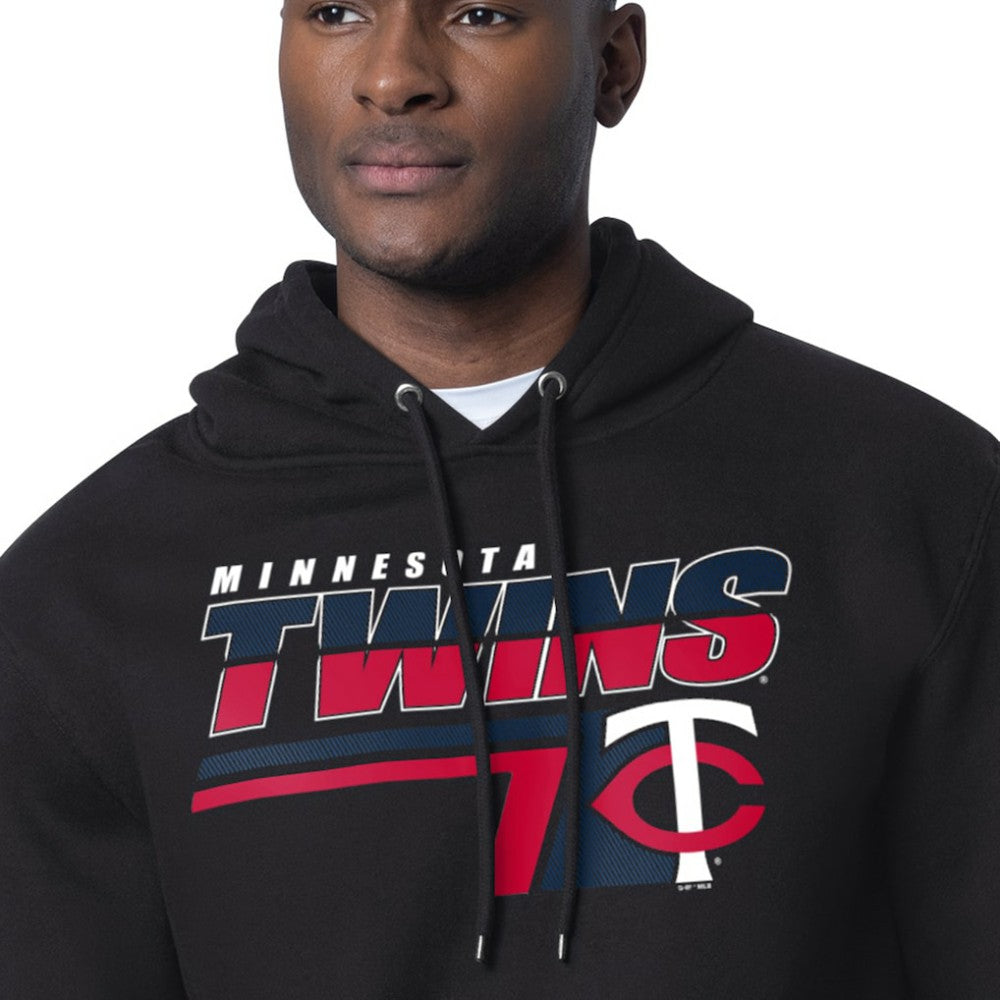 Minnesota Twins Starter Logo Push Graphic Hoodie Black