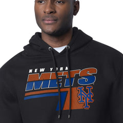 New York Mets Starter Logo Push Graphic Hoodie Black