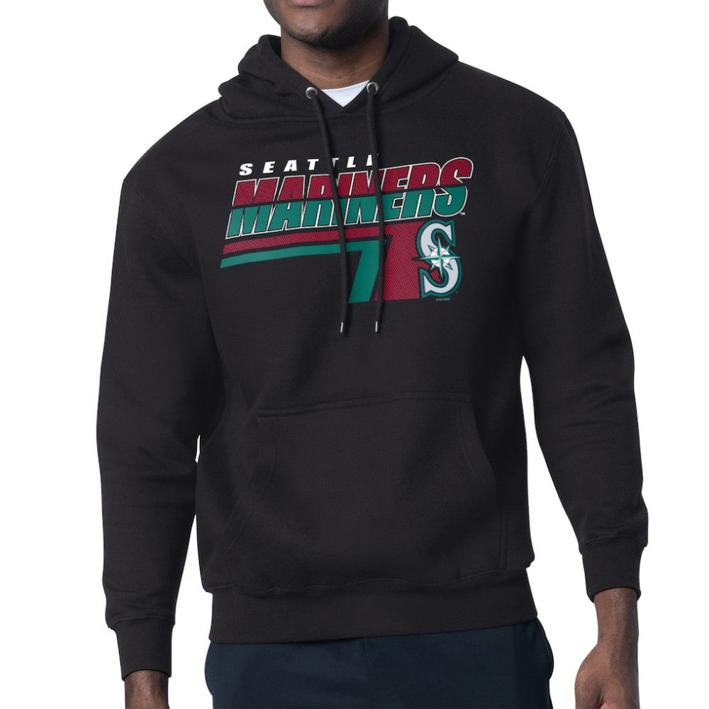 Seattle Mariners Starter Logo Push Graphic Hoodie Black