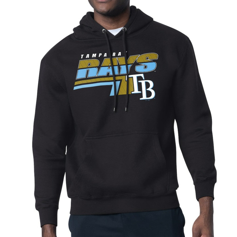Tampa Bay Rays Starter Logo Push Graphic Hoodie Black