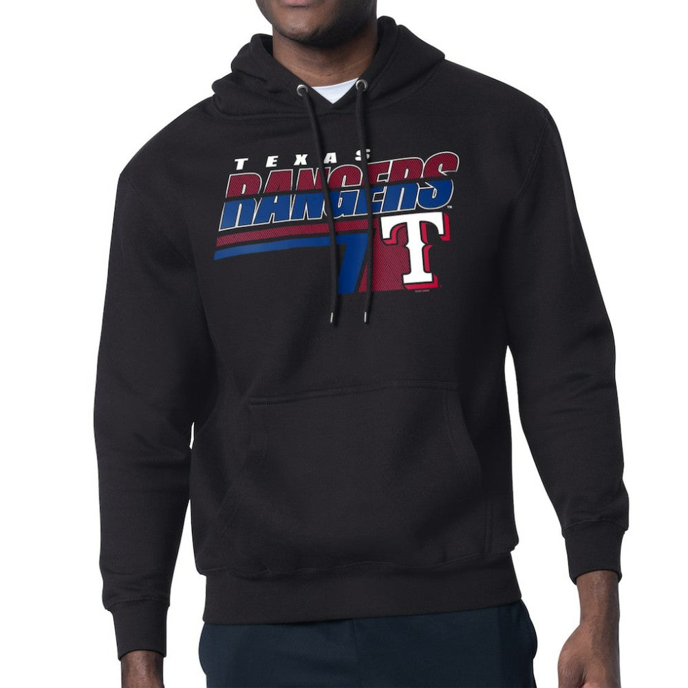 Texas Rangers Starter Logo Push Graphic Hoodie Black