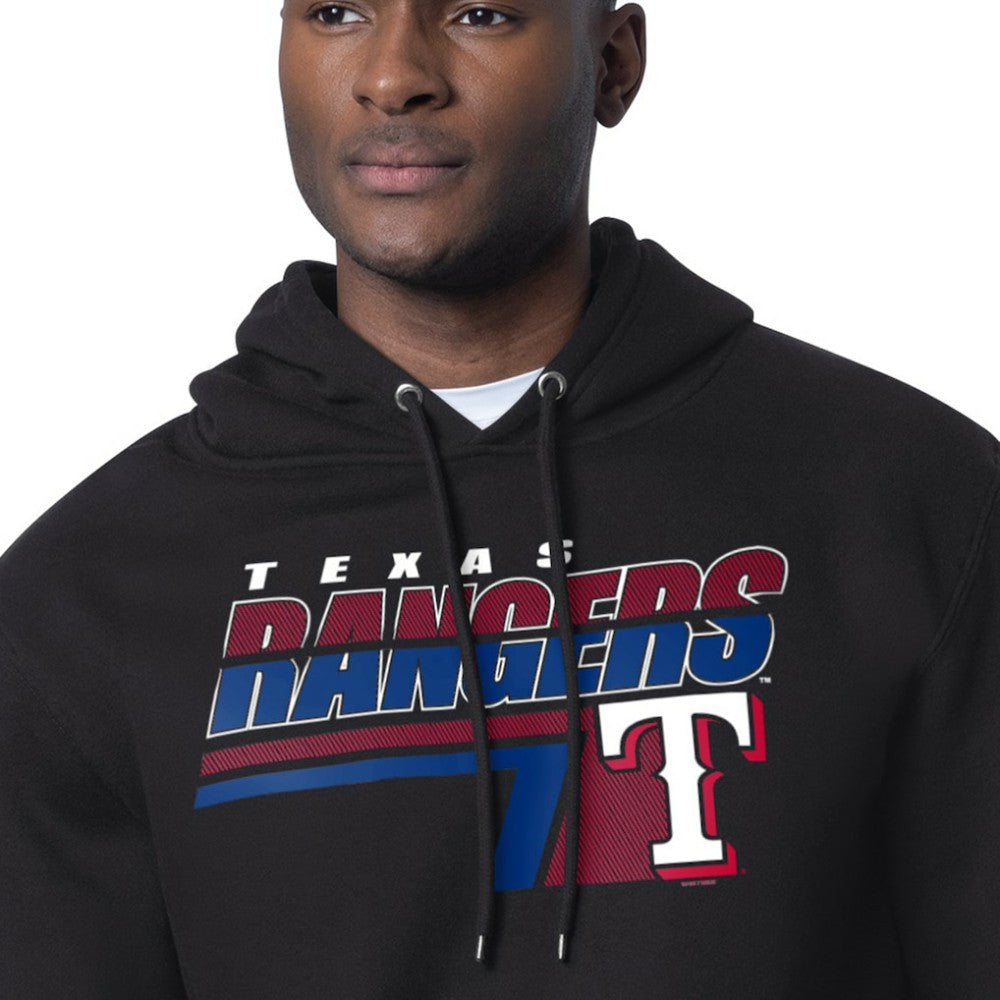 Texas Rangers Starter Logo Push Graphic Hoodie Black