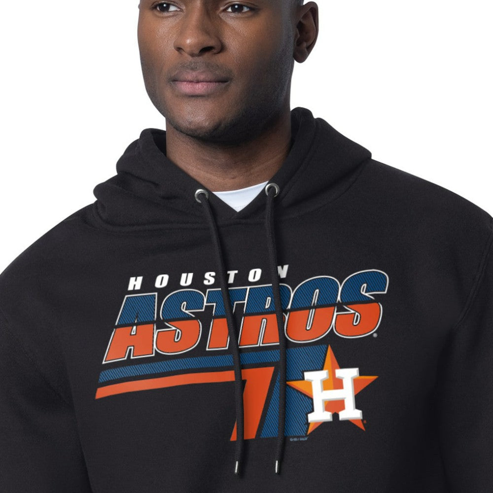 Houston Astros Starter Logo Push Graphic Hoodie Black