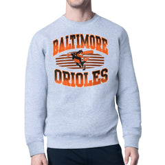 Baltimore Orioles Starter Team Grit Graphic Fleece Pullover Sweatshirt Heather Gray