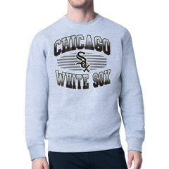 Chicago White Sox Starter Team Grit Graphic Fleece Pullover Sweatshirt Heather Gray