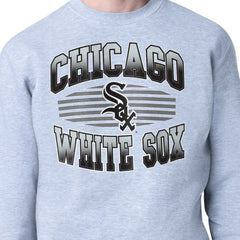 Chicago White Sox Starter Team Grit Graphic Fleece Pullover Sweatshirt Heather Gray