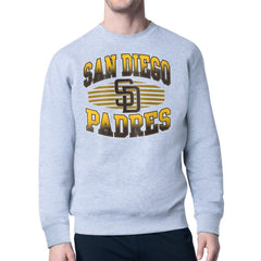 San Diego Padres Starter Team Grit Graphic Fleece Pullover Sweatshirt Heather Gray