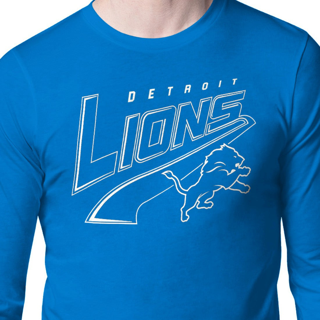 Detroit Lions Starter Modern Tailsweep Graphic Long Sleeve T-Shirt - Blue online