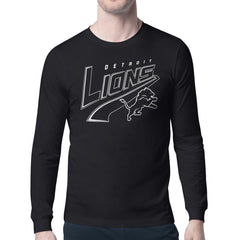 Detroit Lions Starter Modern Tailsweep Graphic Long Sleeve T-Shirt - Black outlet