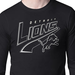 Detroit Lions Starter Modern Tailsweep Graphic Long Sleeve T-Shirt - Black outlet