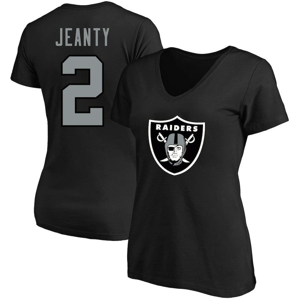 Ashton Jeanty Las Vegas Raiders Women's Plus Size Name & Number T-Shirt - Black sale