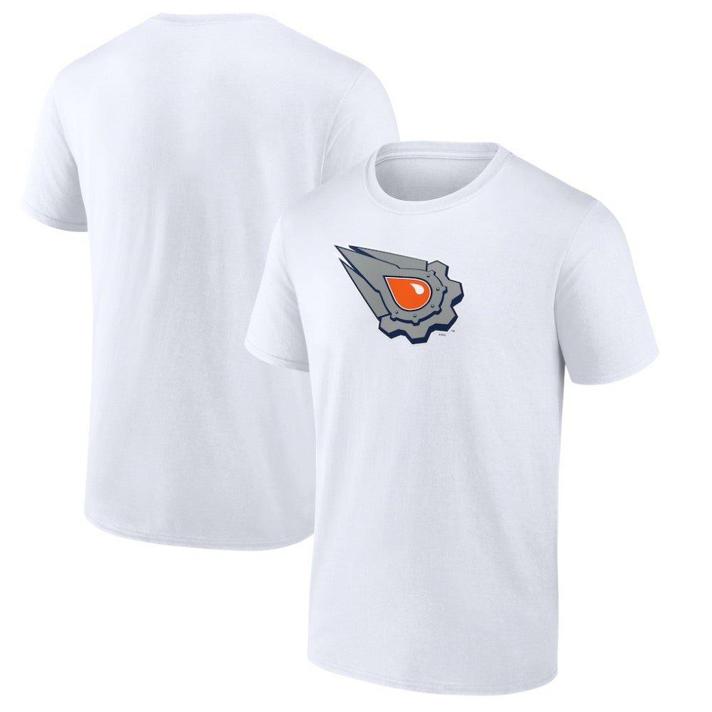 Edmonton Oilers Primary Logo T-Shirt - White T-shirts