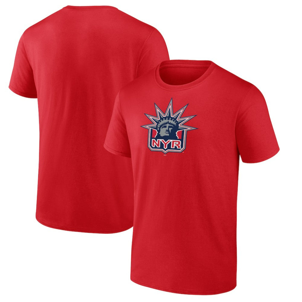New York Rangers Primary Logo T-Shirt - Red T-shirts