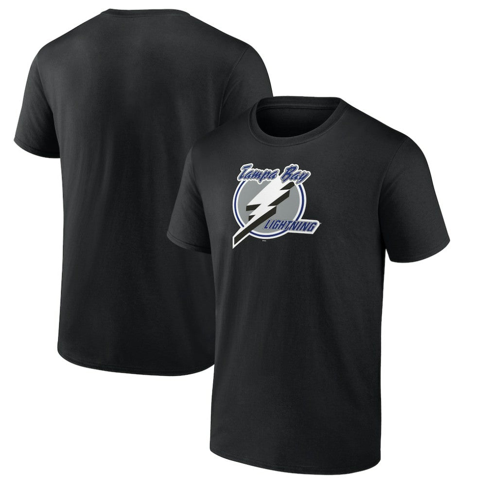 Tampa Bay Lightning Primary Logo T-Shirt - Black T-shirts