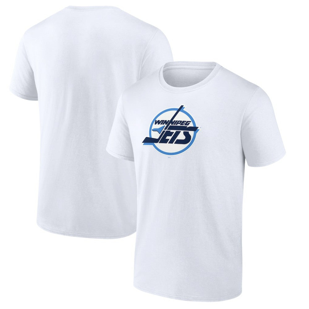 Winnipeg Jets Primary Logo T-Shirt - White T-shirts