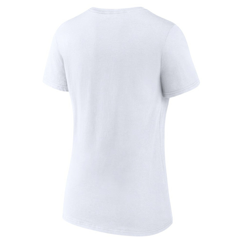Winnipeg Jets Women's Primary Logo V-Neck T-Shirt - White T-shirts