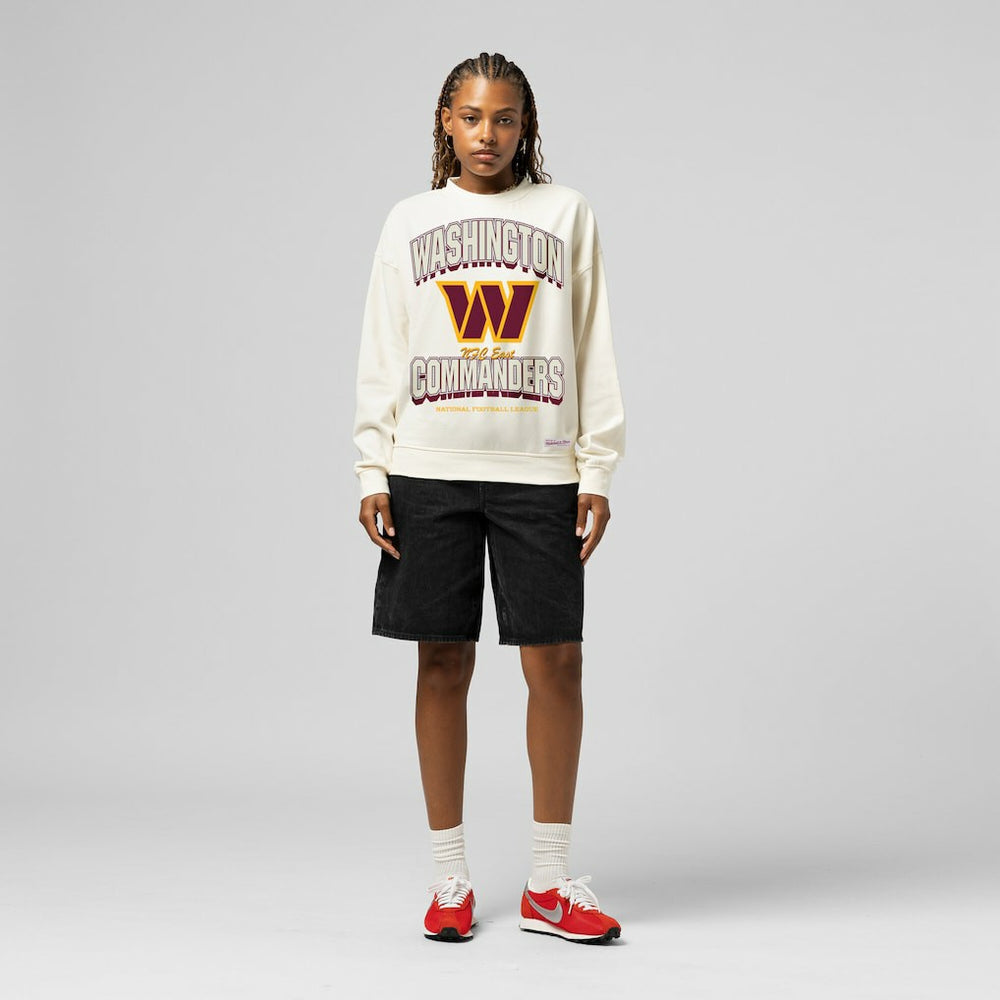 Washington Commanders Women's Tonal Arch Sweatshirt - Cream outlet