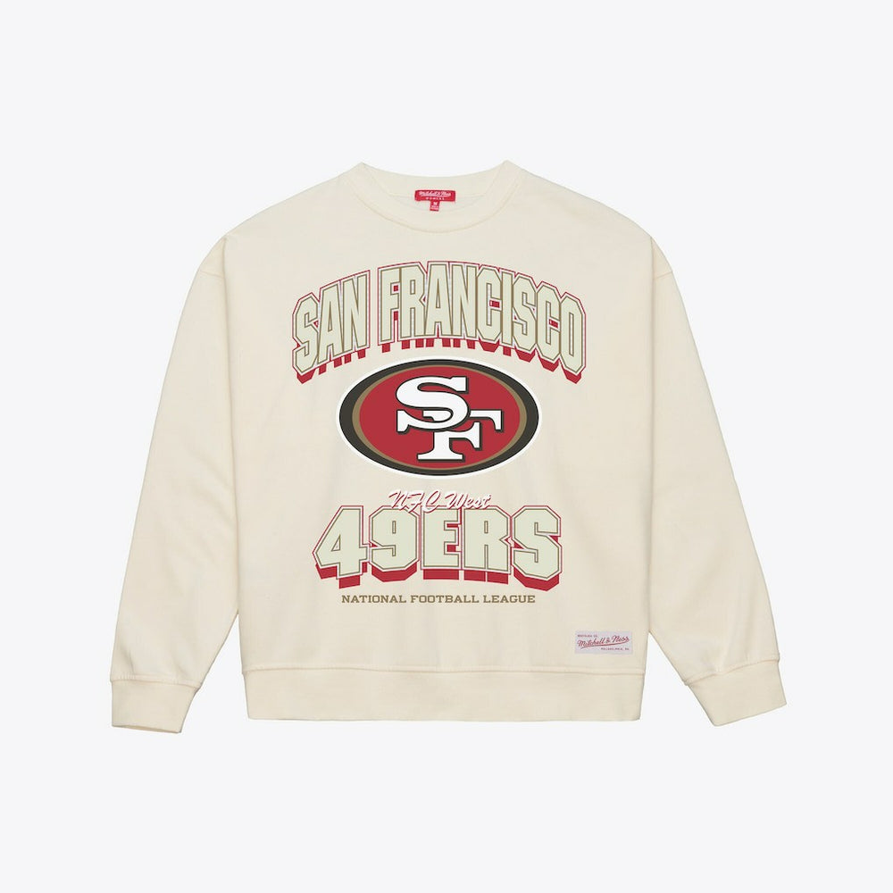 San Francisco 49ers Women's Tonal Arch Sweatshirt - Cream cheap