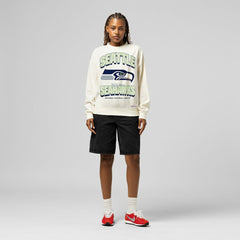 Seattle Seahawks Women's Tonal Arch Sweatshirt - Cream outlet