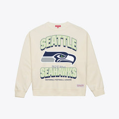 Seattle Seahawks Women's Tonal Arch Sweatshirt - Cream outlet