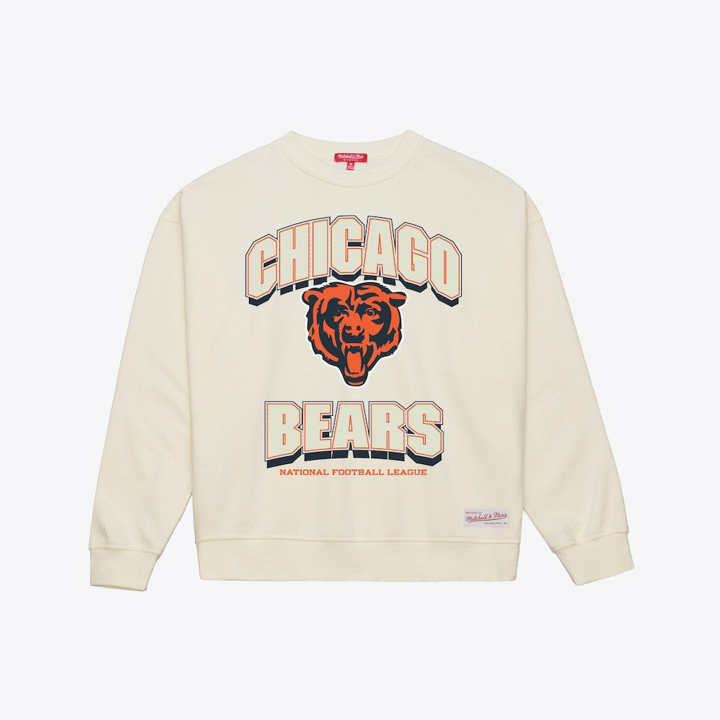 Chicago Bears Women's Tonal Arch Sweatshirt - Cream discount