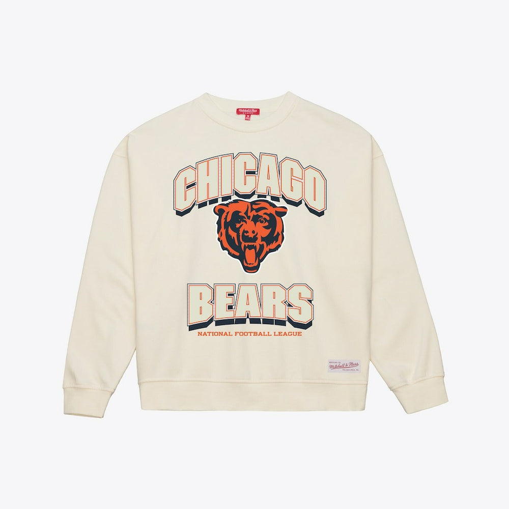 Chicago Bears Women's Tonal Arch Sweatshirt - Cream discount