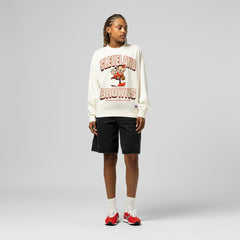 Cleveland Browns Women's Tonal Arch Sweatshirt - Cream cheap