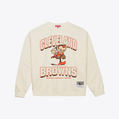 Cleveland Browns Women's Tonal Arch Sweatshirt - Cream cheap