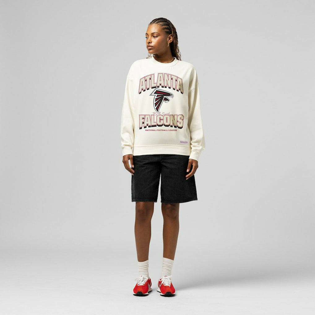 Atlanta Falcons Women's Tonal Arch Sweatshirt - Cream sale