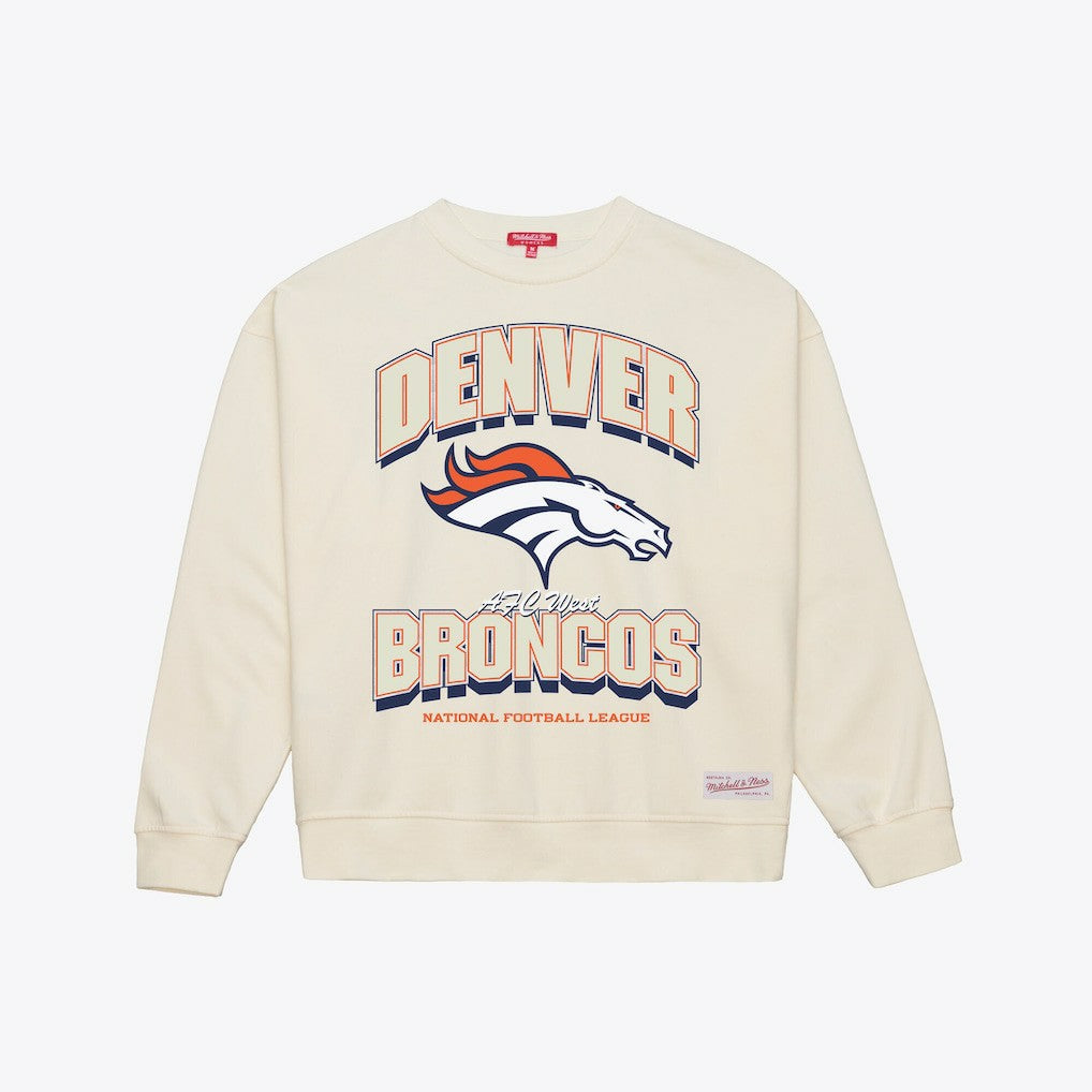 Denver Broncos Women's Tonal Arch Sweatshirt - Cream cheap