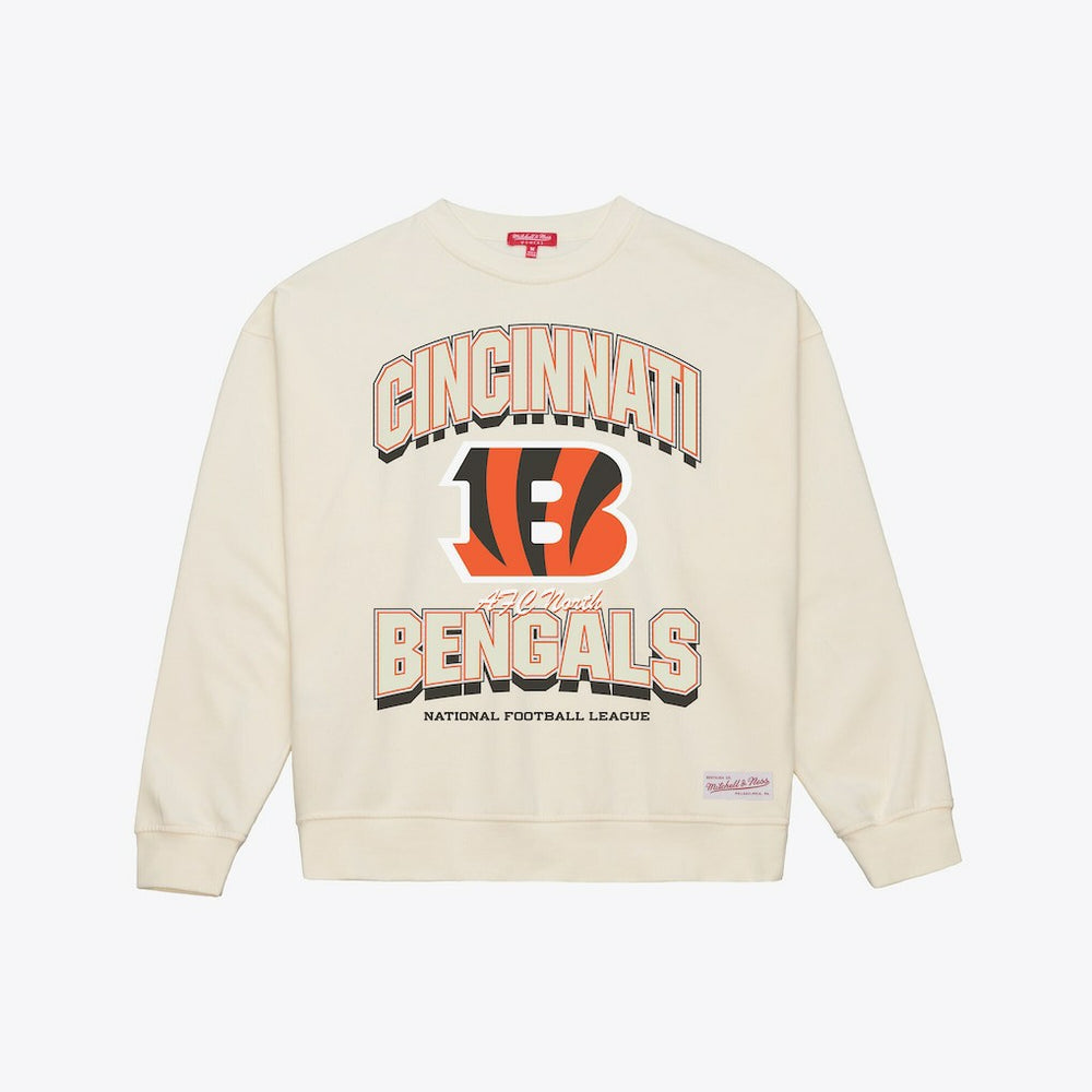 Cincinnati Bengals Women's Tonal Arch Sweatshirt - Cream outlet