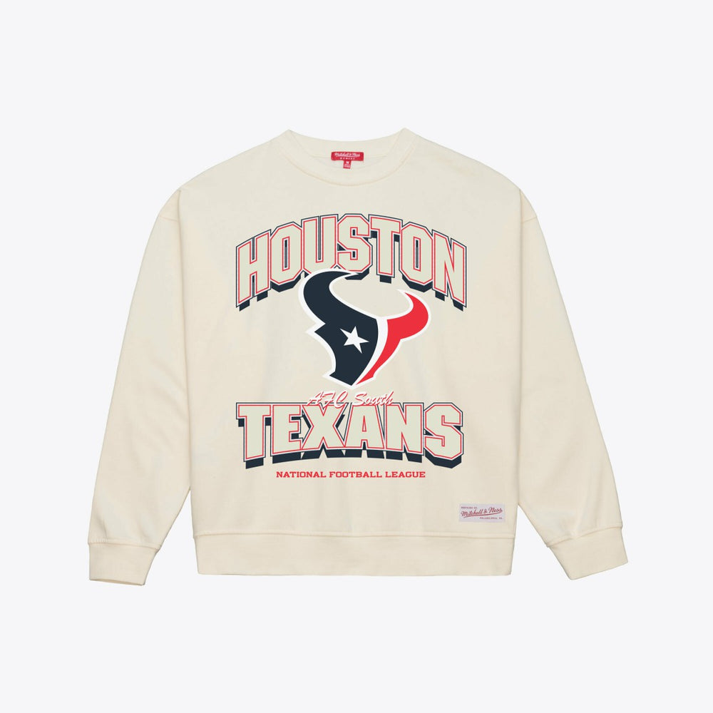 Houston Texans Women's Tonal Arch Sweatshirt - Cream outlet