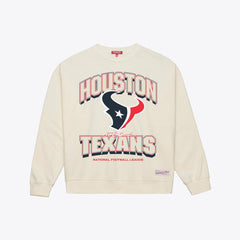 Houston Texans Women's Tonal Arch Sweatshirt - Cream outlet