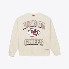 Kansas City Chiefs Women's Tonal Arch Sweatshirt - Cream discount
