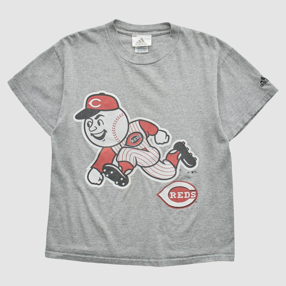 Cincinnati Reds Adidas 2000s T-Shirt Gray Vintage