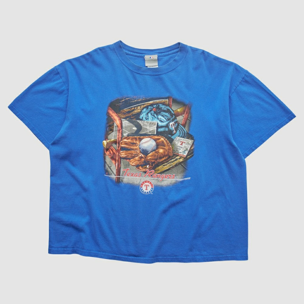 Texas Rangers 2008 T-Shirt Blue Vintage