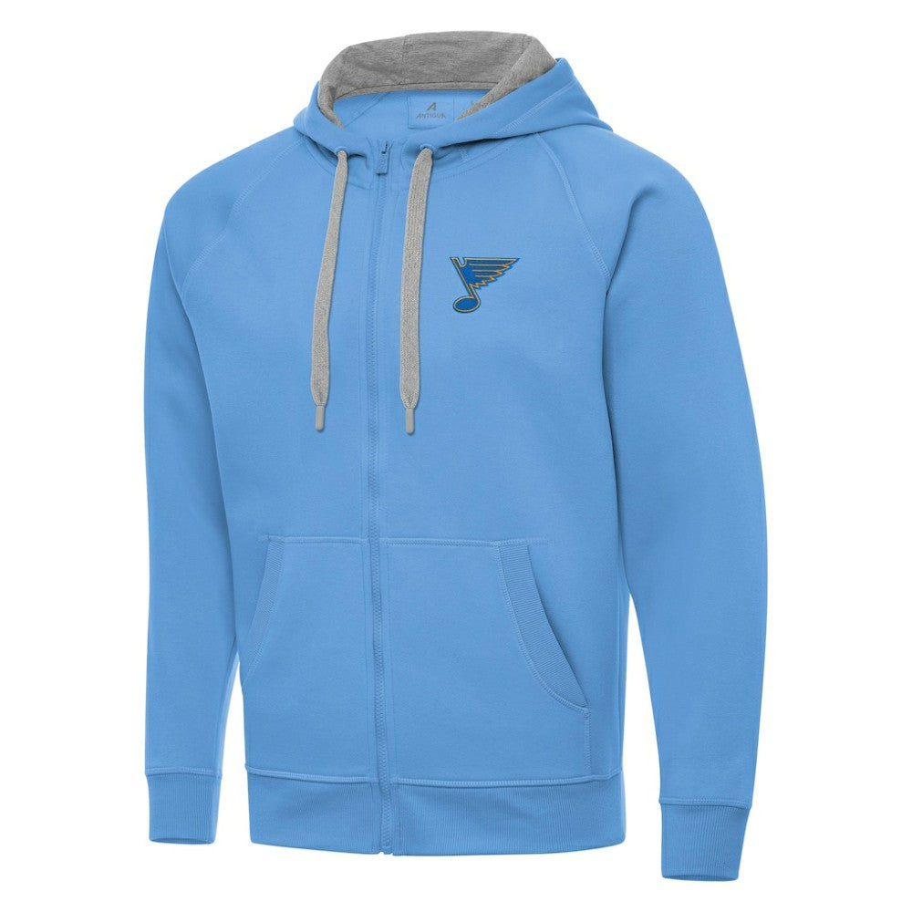 St. Louis Blues Antigua Victory Full-Zip Hoodie - Blue Hoodies