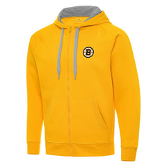 Boston Bruins Antigua Victory Full-Zip Hoodie - Gold Hoodies