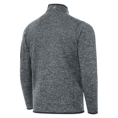 Boston Bruins Antigua Fortune Quarter-Zip Pullover Jacket - Heather Black Pullover