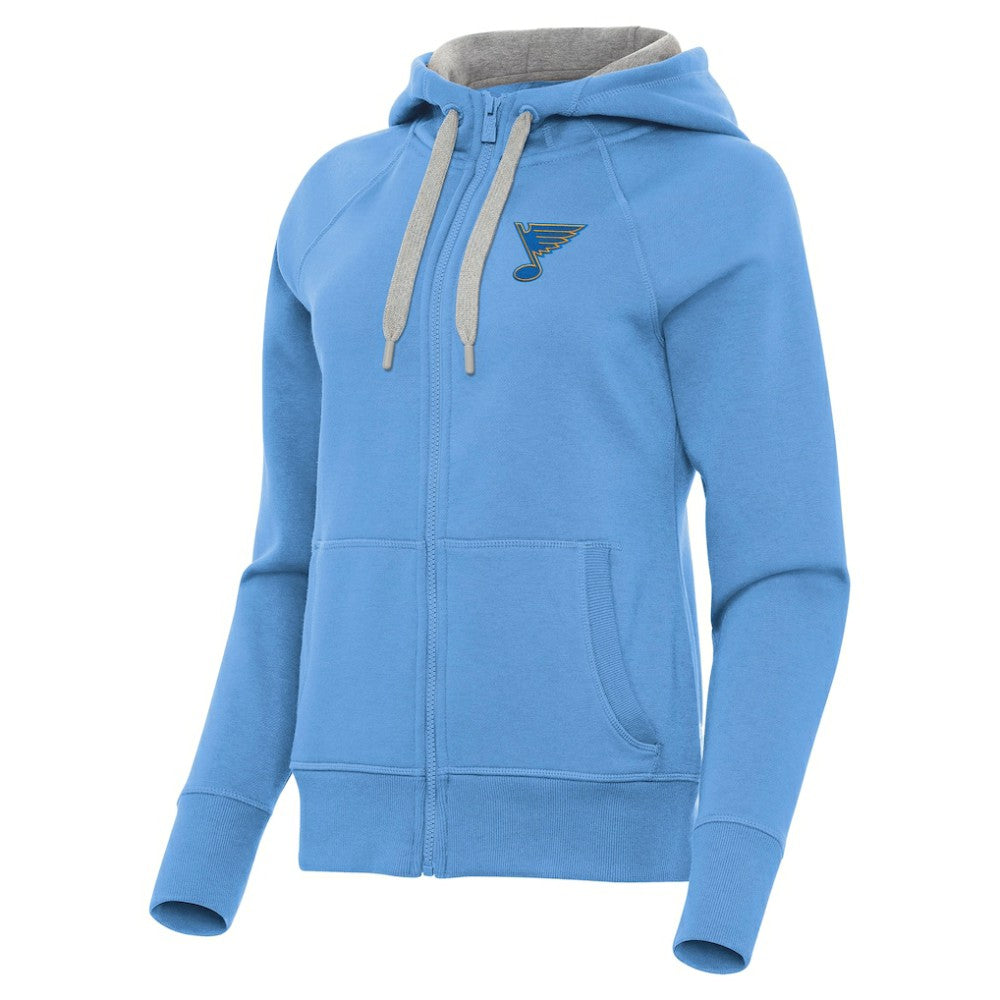 St. Louis Blues Antigua Women's Victory Full-Zip Hoodie - Blue Hoodies