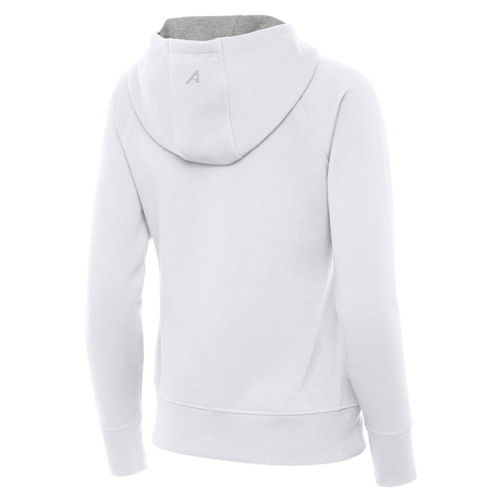 Boston Bruins Antigua Women's Victory Full-Zip Hoodie - White Hoodies