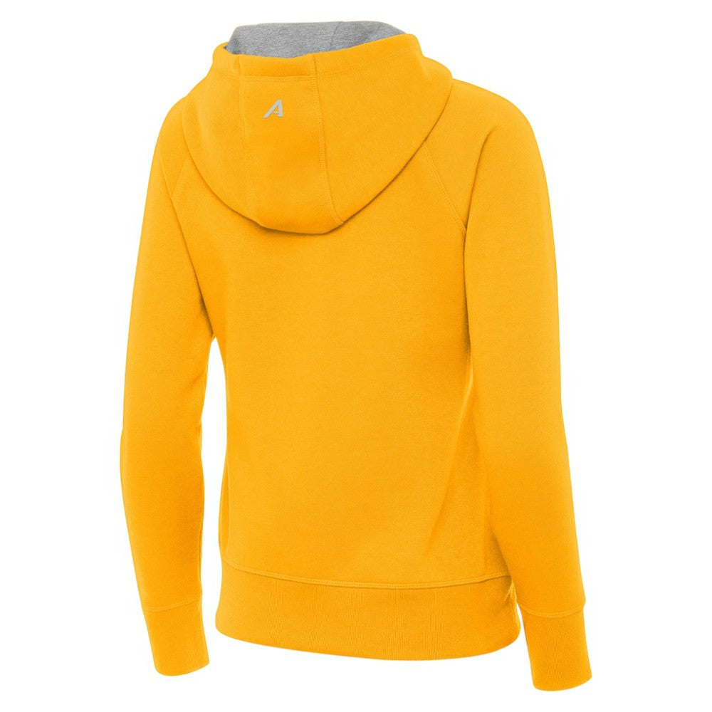 Boston Bruins Antigua Women's Victory Full-Zip Hoodie - Gold Hoodies