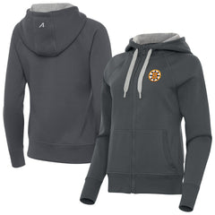 Boston Bruins Antigua Women's Victory Full-Zip Hoodie - Charcoal Hoodies