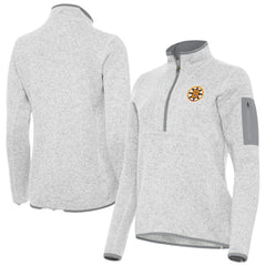Boston Bruins Antigua Women's Fortune Half-Zip Pullover - Heather Gray Pullover