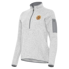 Boston Bruins Antigua Women's Fortune Half-Zip Pullover - Heather Gray Pullover