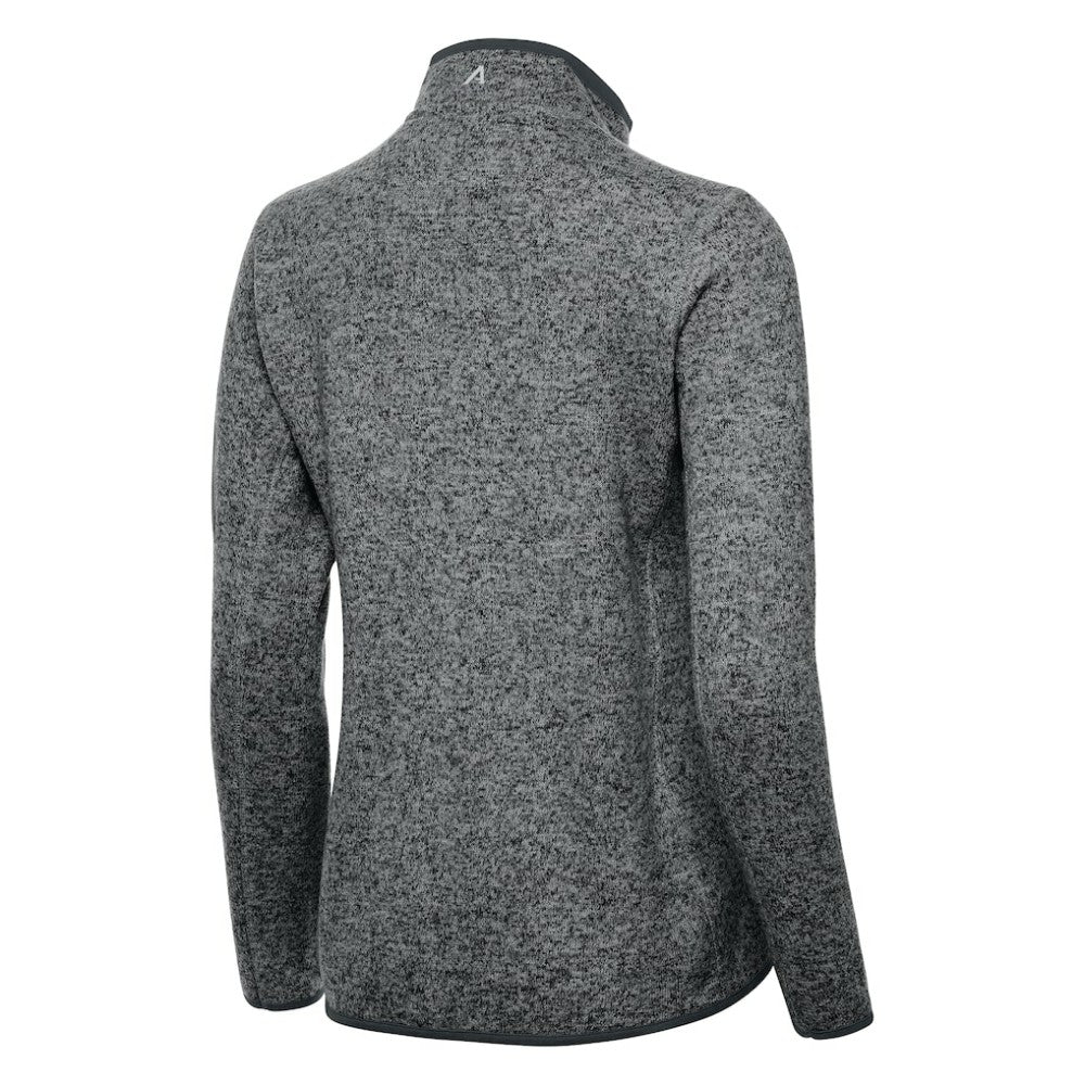 St. Louis Blues Antigua Women's Fortune Half-Zip Pullover - Heather Black Pullover