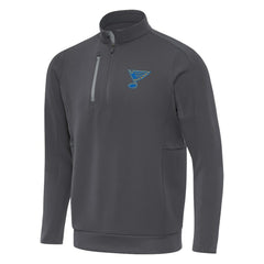 St. Louis Blues Antigua Generation Quarter-Zip Pullover Top - Pewter Pullover