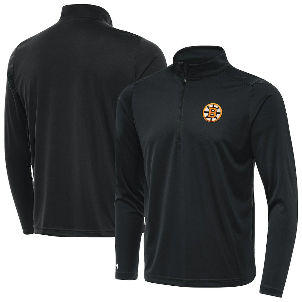 Boston Bruins Antigua Tribute Lightweight Quarter-Zip Pullover - Gray Pullover