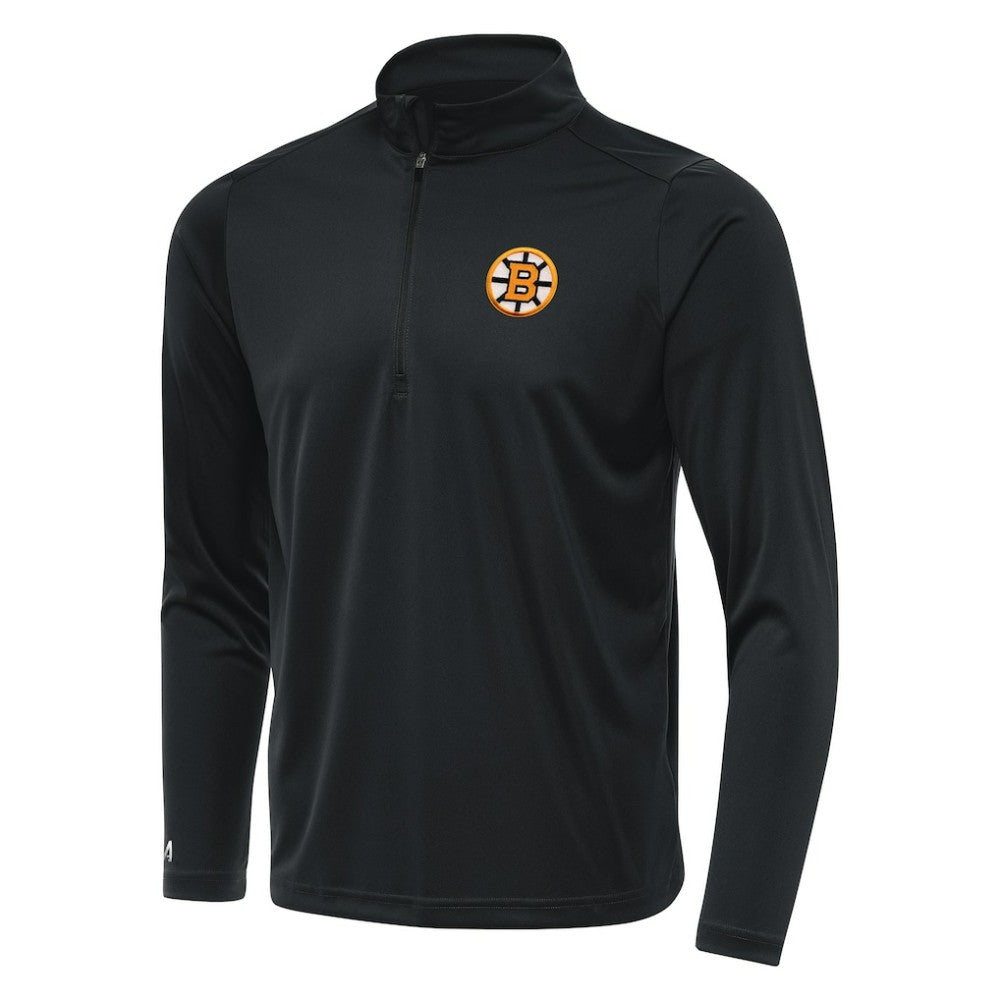 Boston Bruins Antigua Tribute Lightweight Quarter-Zip Pullover - Gray Pullover
